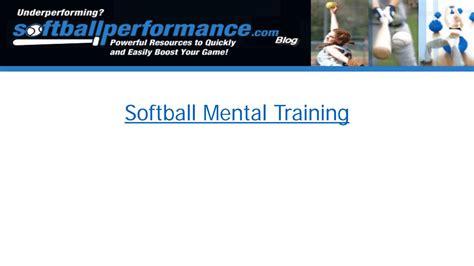 Softball Mental Training by softballperformance2015 - Issuu