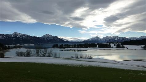 1080x2340px | free download | HD wallpaper: allgäu, lake forggensee, winter, snow, ice, weather ...