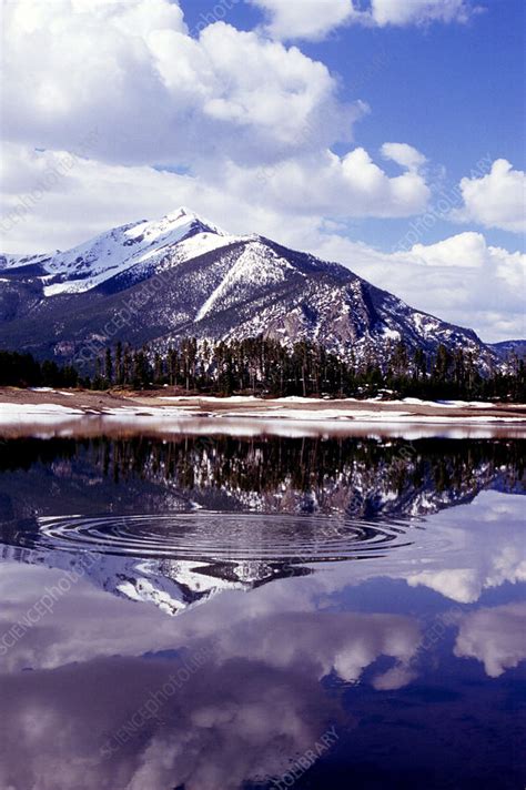 Snowmelt runoff in the Rocky Mountains - Stock Image - E520/0386 - Science Photo Library