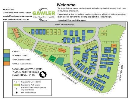 Park Map | Gawler Caravan Park