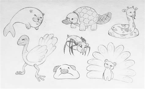 Animal Hybrids Drawings