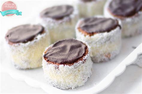 small desserts on a white plate with chocolate frosting