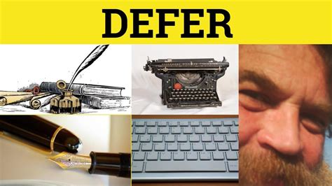 🔵 Defer - Defer Meaning - Defer Examples - Defer Defined - Defer Etymology - YouTube