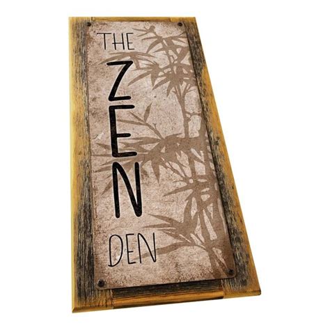 Homebody Accents Framed The Zen Den Bamboo Sign | Wayfair