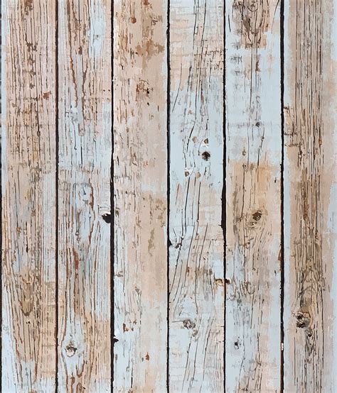Buy Rustic Blue Wood Wallpaper Peel and Stick Shiplap Planks Recled Wood Peel and Stick ...