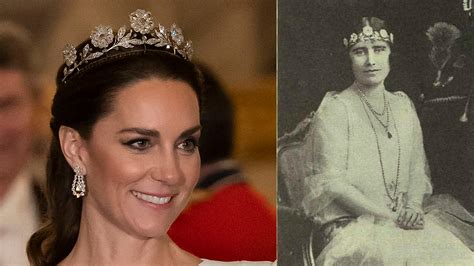 Strathmore Rose Tiara Worn by Kate Middleton, Princess of Wales