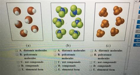 Solved Diatomic molecules polyatomic molecules not | Chegg.com