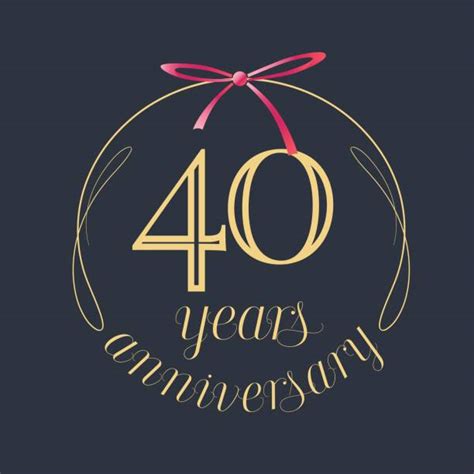 Best 40th Anniversary Illustrations, Royalty-Free Vector Graphics & Clip Art - iStock