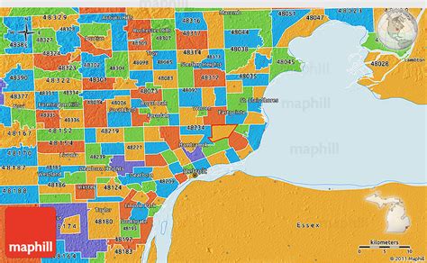 Southeastern Michigan Zip Code Map - Fayina Theodosia