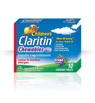 Claritin Dosage Charts for Infants and Children