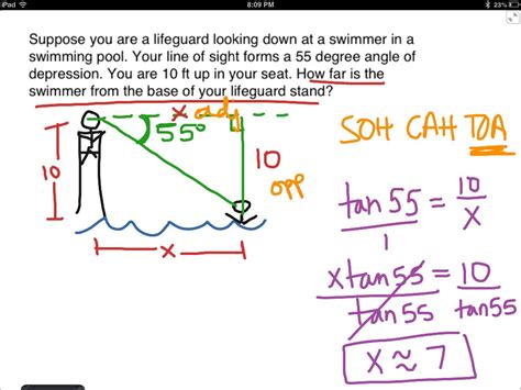 Angles Of Elevation And Depression Math Trigonometry — db-excel.com