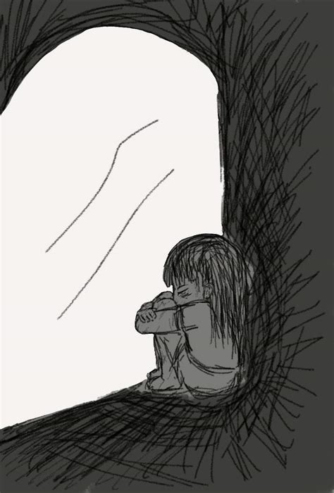 Art depicting abandonment, death, depression and sad things | Drawing Amino