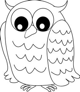 Owl Black And White Clipart