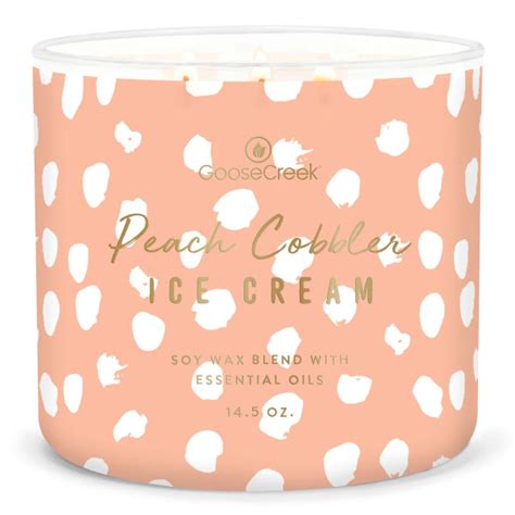 Peach Cobbler Ice Cream 3-Docht-Kerze 411g, 15,95