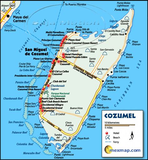 Cozumel Mexico in Cozumel, Quintana Roo | Cozumel map, Cozumel cruise ...