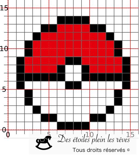 Pixel Art Facile Pokeball Image De Pixel Art Pokemon Gamboahinestrosa ...