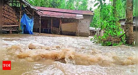 34,000 affected in Assam floods, Lakhimpur worst hit | India News - Times of India