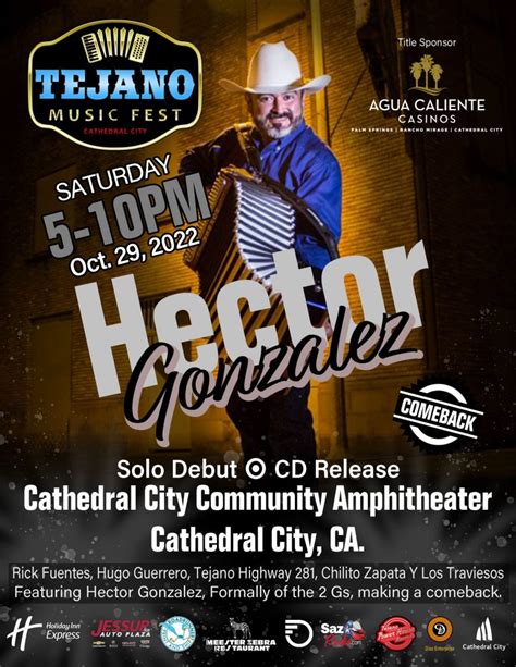 New Artist Announced, Tickets Still Available for 2022 Tejano Music ...