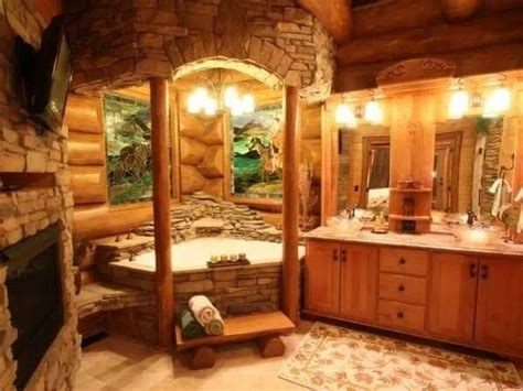 Log Cabin Master Bath | Design | Pinterest