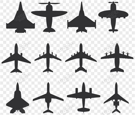 Vector Plane Silhouette, Comic, Plane Vector, Icon PNG Free Download And Clipart Image For Free ...