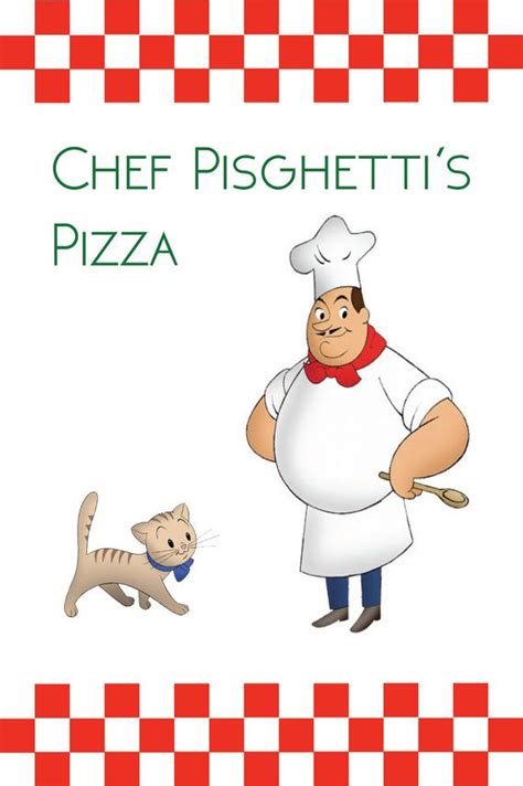 Curious George Chef Pisghetti Custom Food Sign by inkonpapergoods | おさるのジョージ