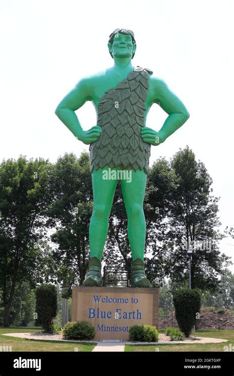 Jolly Green Giant statue in Blue Earth.Minnesota.USA Stock Photo - Alamy