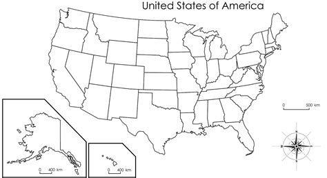 Printable Us Map With States