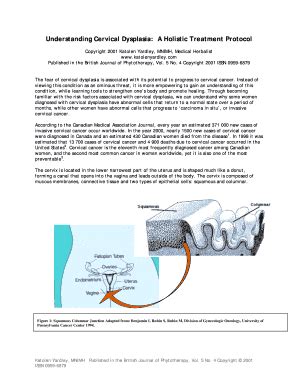 Fillable Online Understanding Cervical Dysplasia: A Holistic Treatment ...