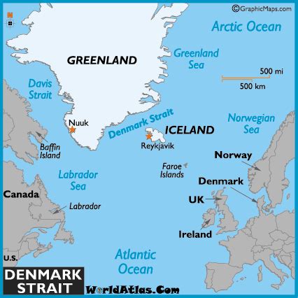 Map Denmark Strait - Share Map