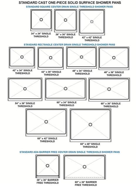 Standard Shower Dimensions & Measurements (with Photos) – Upgraded Home ...