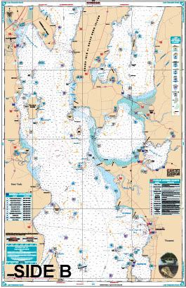 Lake Champlain South Lake Fishing Chart /maps 11F