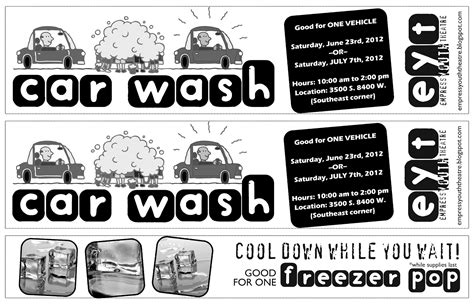 Download Car Wash Fundraiser Tickets Template Free free - partthepiratebay