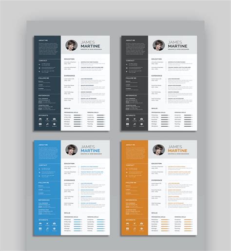 Illustrator Resume Templates