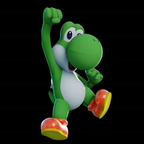 Yoshi Jumping Render by minionloves2611 on DeviantArt