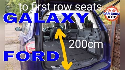 FORD Galaxy boot dimensions in cm, 2015 - 2020 #CarGuruDIY - YouTube