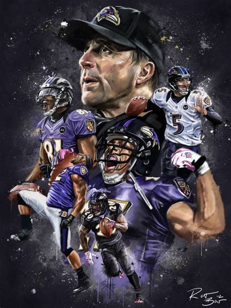 Pin on Baltimore Ravens Artwork