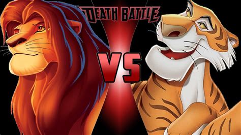 Simba vs. Shere Khan by OmnicidalClown1992 on DeviantArt