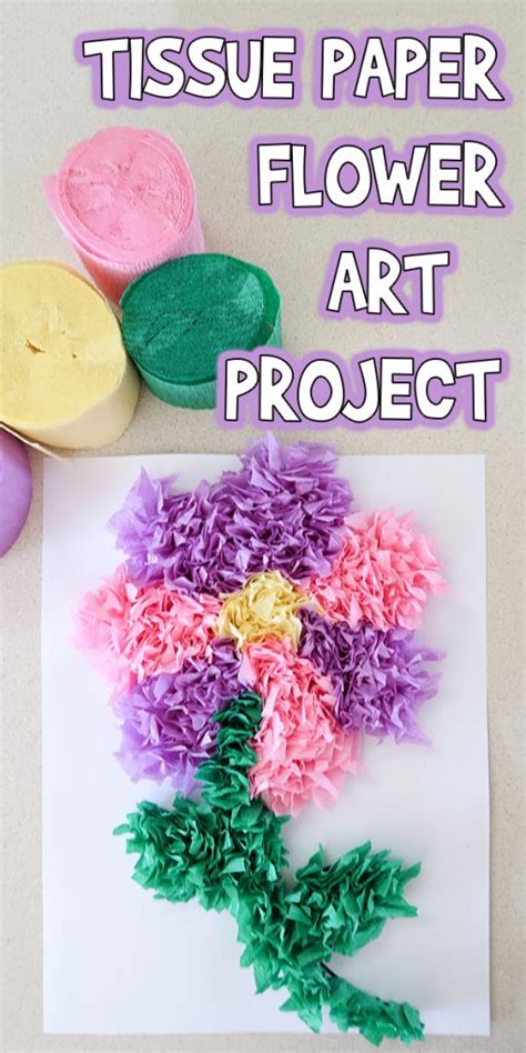 Tissue Paper Flower Art Activity | Best Flower Site