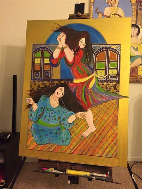 Iraqi woman dancing Iraqi culture Happy Shahryar aljaff art