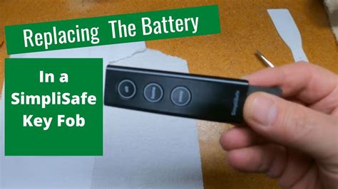 Replacing the battery in a SimpliSafe Key Fob - YouTube