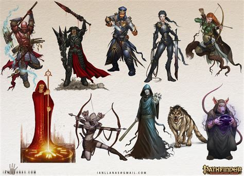 Pathfinder Characters by ianllanas on DeviantArt