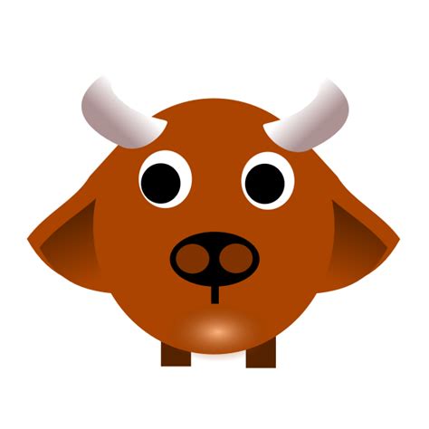 Ox zodiac sign vector image | Free SVG