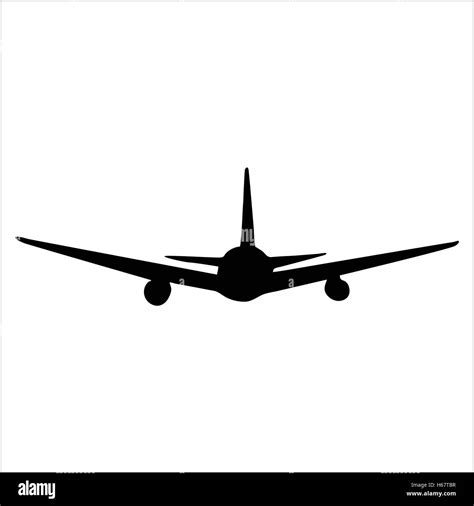Planes black silhouette Stock Vector Image & Art - Alamy