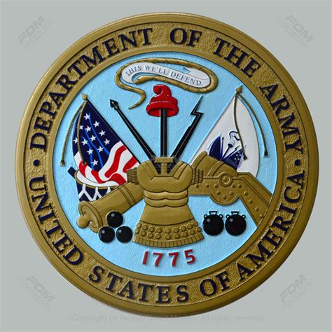 United States Department of the Army Wall Plaque | Factory Direct Models