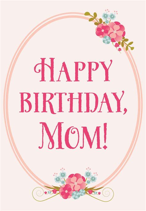 Printable Birthday Cards For Mom