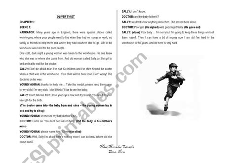 Oliver Twist ( Script) - ESL worksheet by mecch71