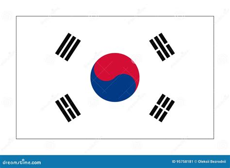 Republic Of Korea South Korea Flag Background On Crumpled Sack Paper ...