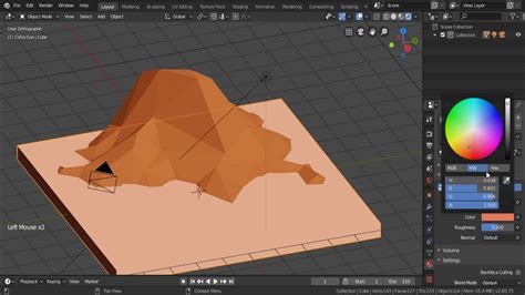 Low Poly Mountain Blender 2 8 - YouTube