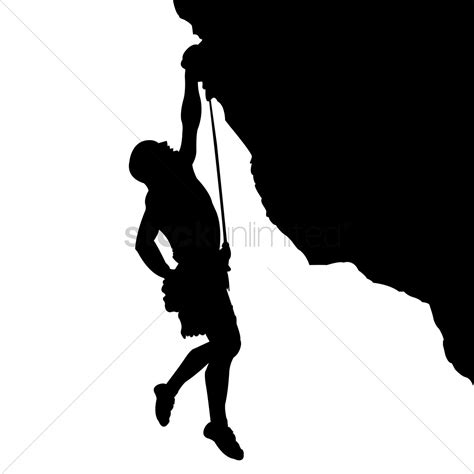 Man climbing a mountain Vector Image - 1822431 | StockUnlimited