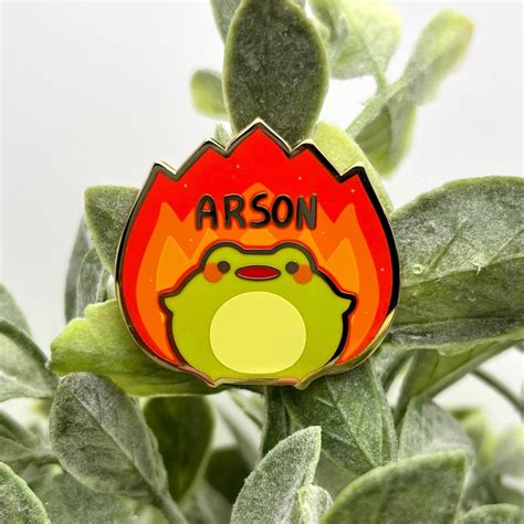 Arson Frog Hard Enamel Pin - Etsy